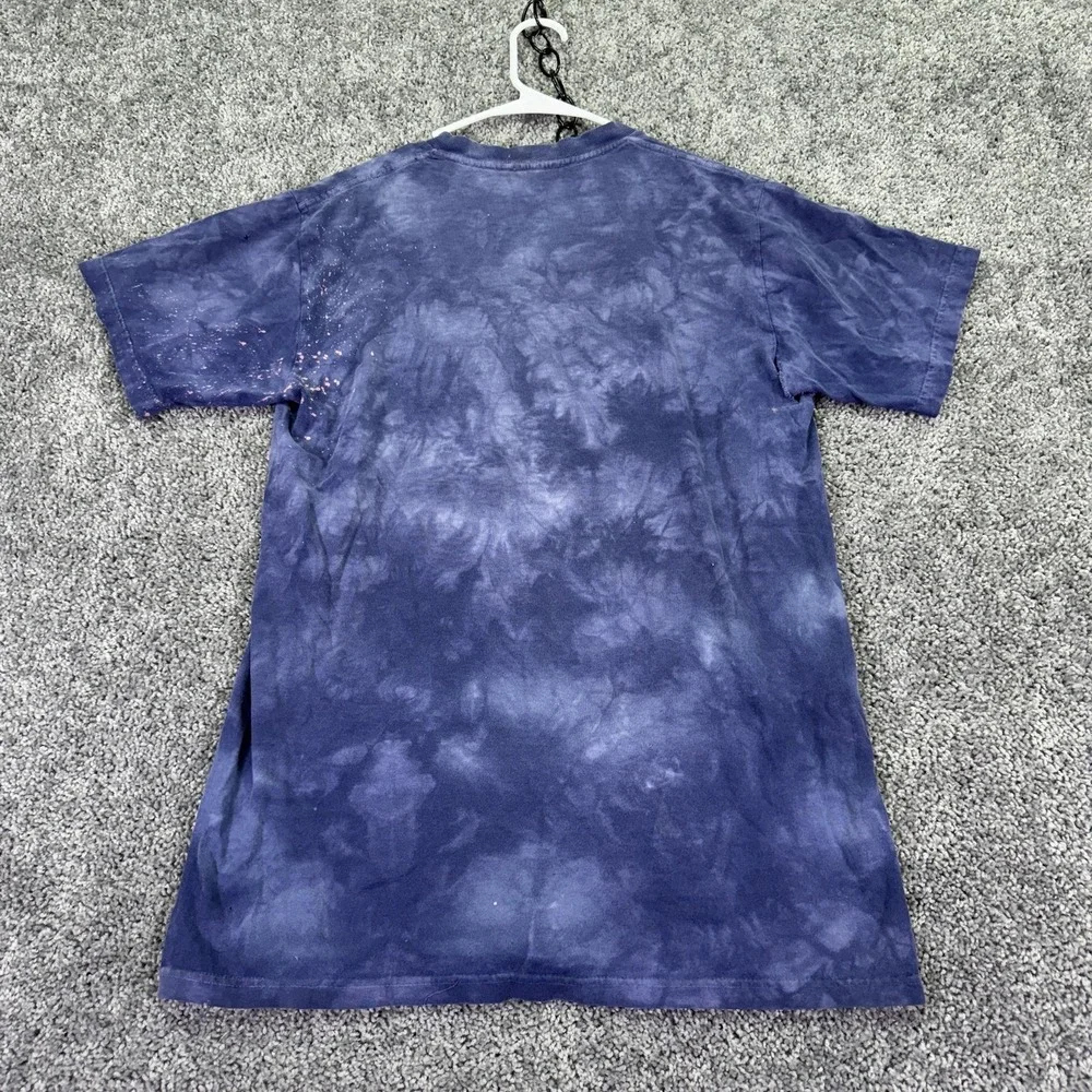 The Mountain Shirt Mens Medium Blue Fairy Moon Graphic Tee Fantasy Tie Dye